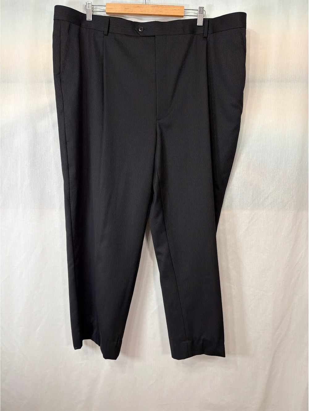 Joseph & Feiss Gold Traveller Mens Black Wool Blend Dress Pants Size 46